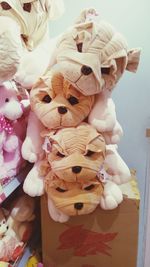 Close-up of painting on wall