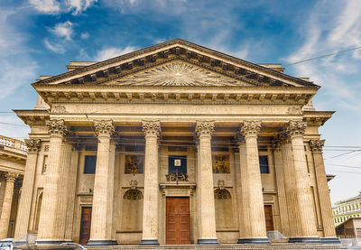 Low angle view of historical building