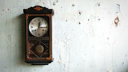 Clock on old wall