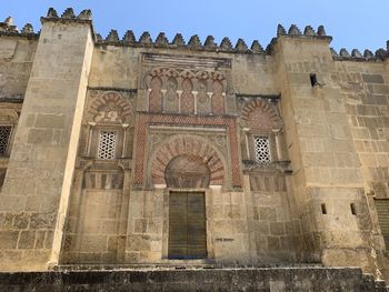 Low angle view of old building