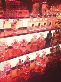 Close-up of illuminated christmas lights