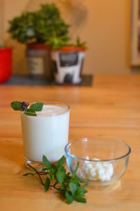 Close-up of drink on table