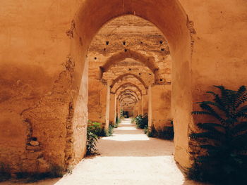 Archway in corridor