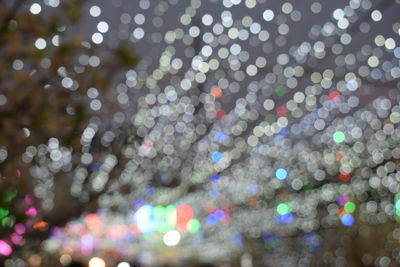 Defocused image of lights
