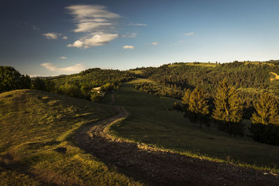 Scenic view of landscape against sky