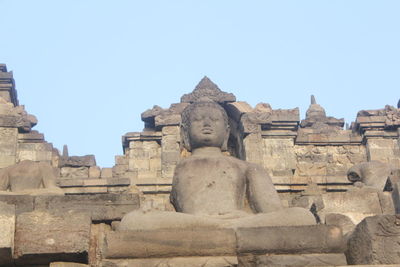 Historic temple against clear sky