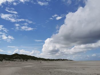 Panoramic view of desert against sky