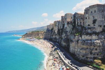 Panoramic view of sea against sky