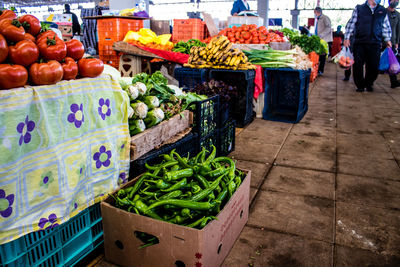 Vegetables for sale at market