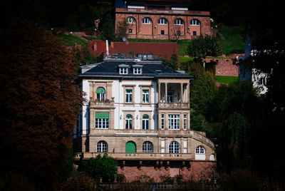 High angle view of building