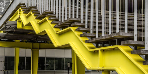 Low angle view of footbridge