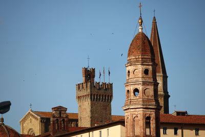 Low angle view of buildings against sky