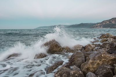 Scenic view of sea against sky