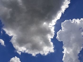 Low angle view of clouds in sky