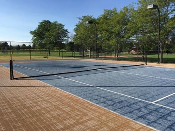 Scenic view of trees against sky