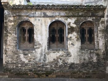 Low angle view of old building