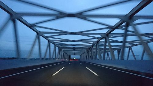 View of bridge in tunnel