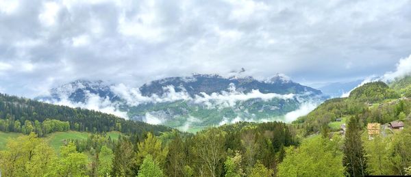 Panoramic view of landscape against sky