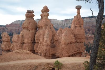 View of rock formations