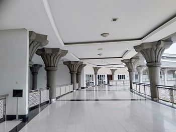 Empty corridor of building