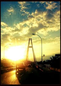 Road at sunset