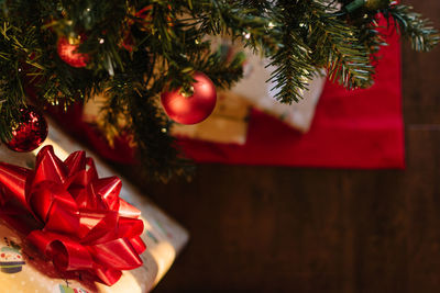 Close-up of christmas tree