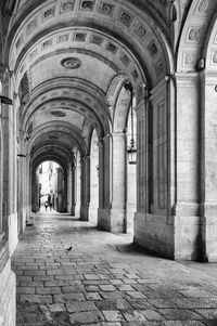 Corridor of historic building