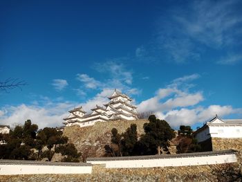 View of building against cloudy sky