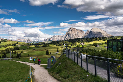 Panoramic view of landscape against sky