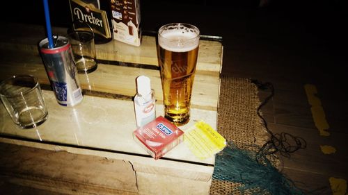 Close-up of drink on table