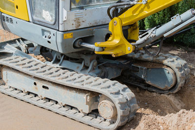 Yellow construction site