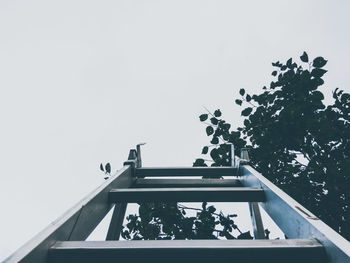Low angle view of building against clear sky