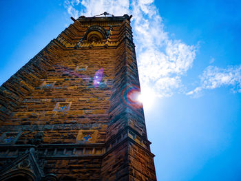 Low angle view of historical building against sky