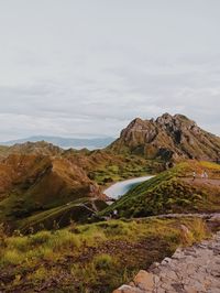 Scenic view of landscape against sky