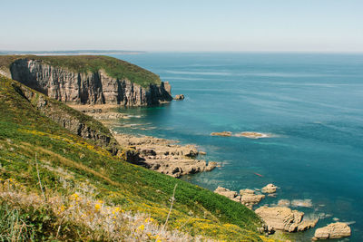 Scenic view of sea against sky