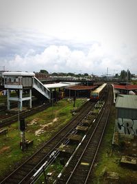 Train on railroad track