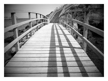 Footbridge leading towards bridge