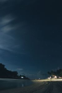 Scenic view of sky at night