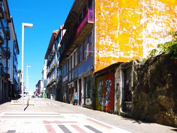 Narrow street in city