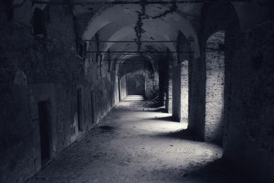 Corridor in abandoned building