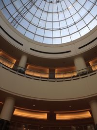 Low angle view of skylight