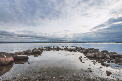 Scenic view of sea against sky