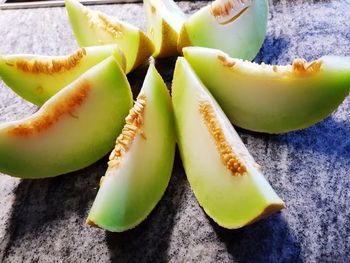 Close-up of fruits on table