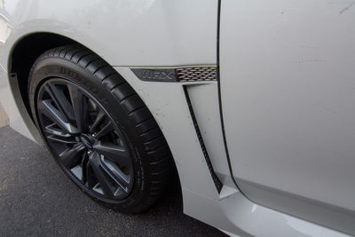 Close-up of bicycle wheel