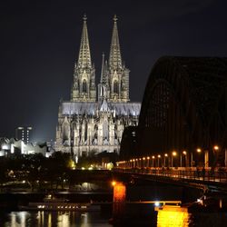 Night shot of köln cathedral, germany