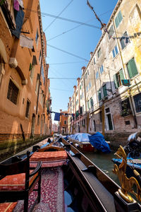 Low angle view of buildings against sky
