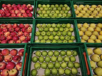 Full frame shot of fruits for sale at market stall