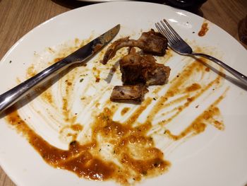 Close-up of food in plate