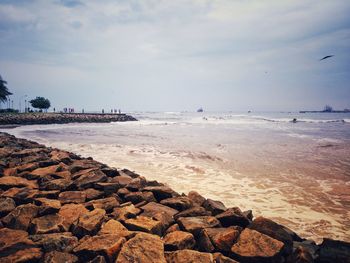 Scenic view of sea against sky