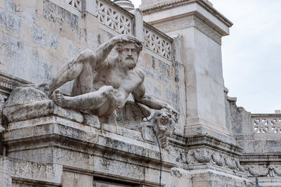 Low angle view of statue